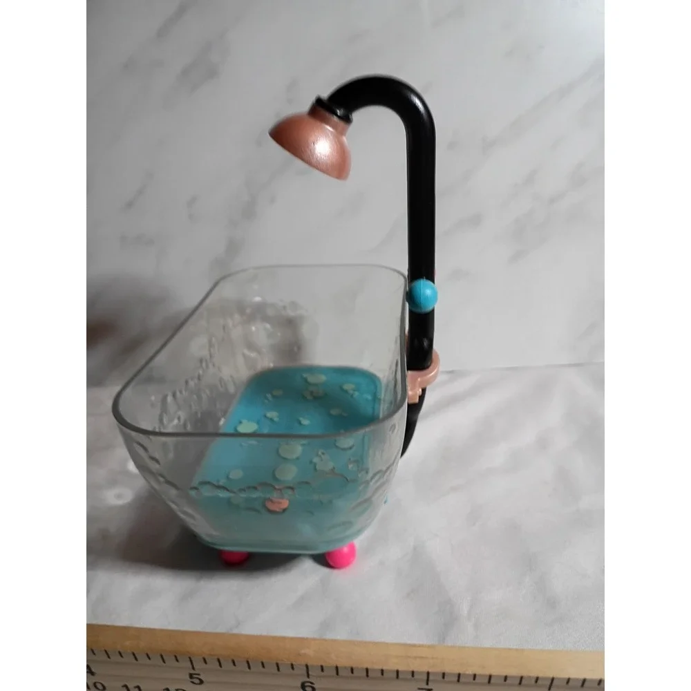 MGA LOL Surprise Doll Bathtub Shower Accessory Blue Pink Clear 555001